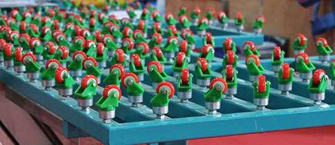 Glass edge grinding machine with PU Universal Wheels Glass edge grinding machine with PU Universal Wheels