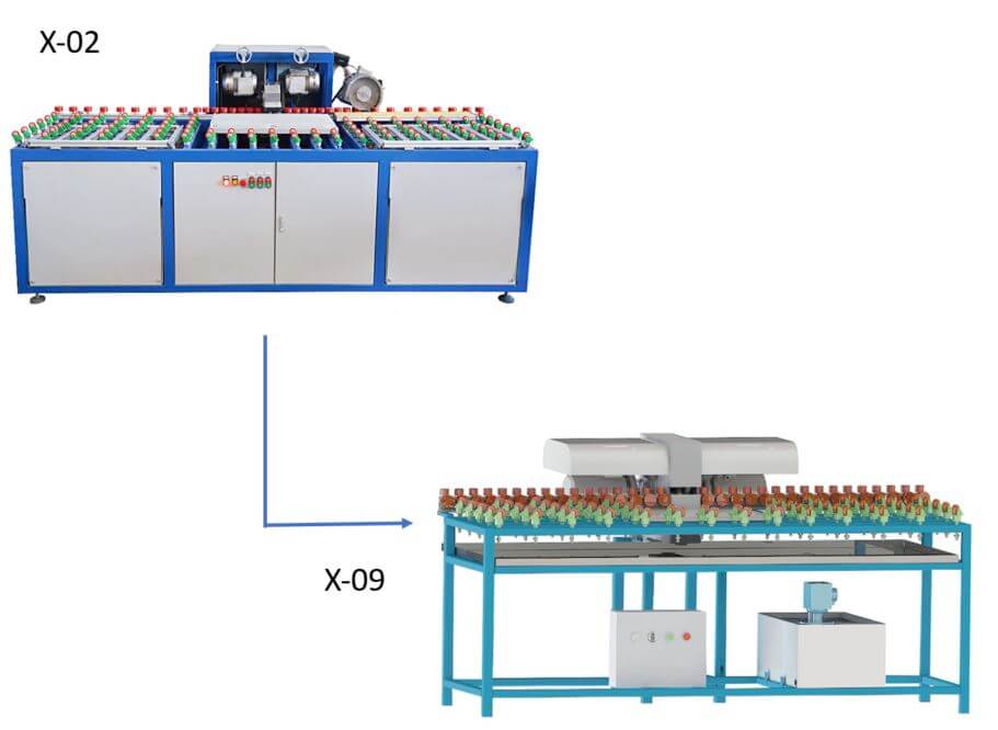 Double Head Straight Glass Edging Machine(X02/X09) Double Head Straight Glass Edging Machine(X02/X09)