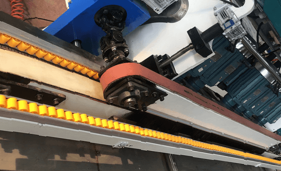 The Conveying System Of The Horizontal Glass Beveling Machine The Conveying System Of The Horizontal Glass Beveling Machine