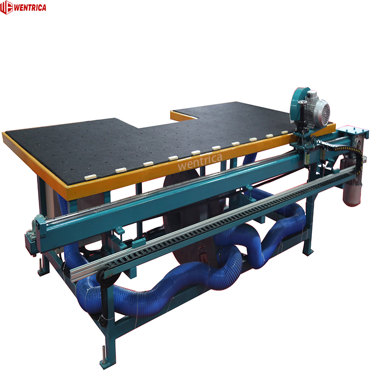 Dual-Track Air Flotation Glass Film Removal Machine for Low-E Edge Deletion with Adjustable Width System