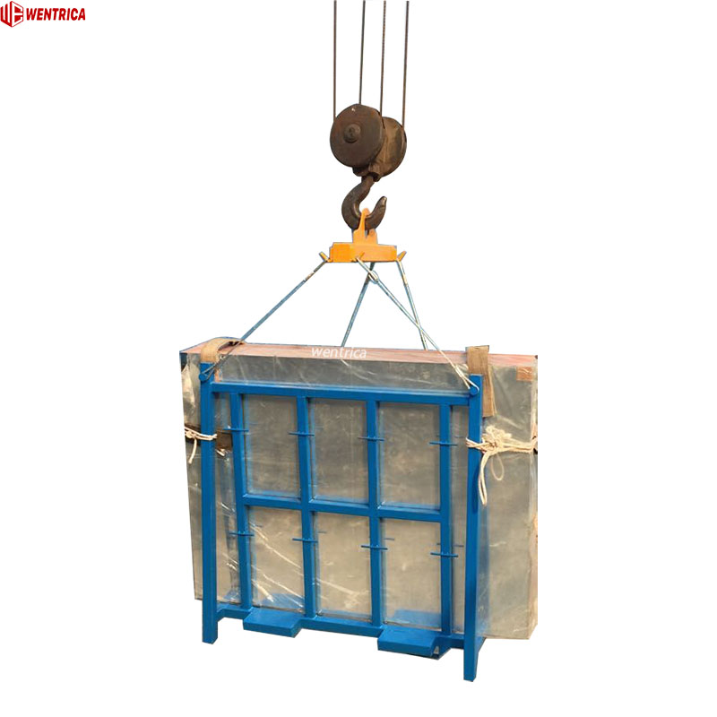 Heavy Duty L Buck Glass Rack with Forklift Pockets And Anti-Slip Rubber for Safe Vertical Storage And Transportation of Glass Sheets