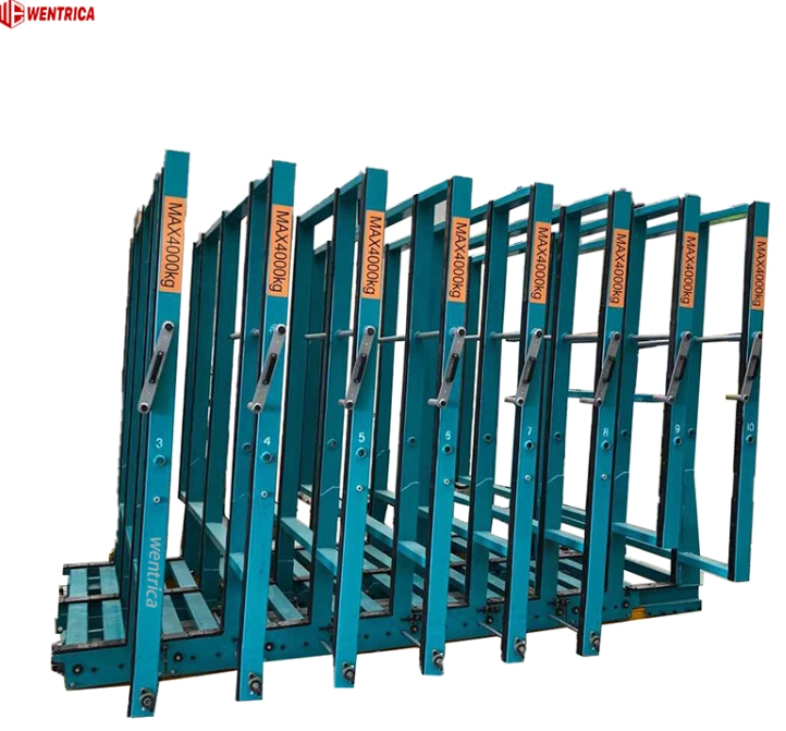 Space-Saving Foldable Glass Racking System