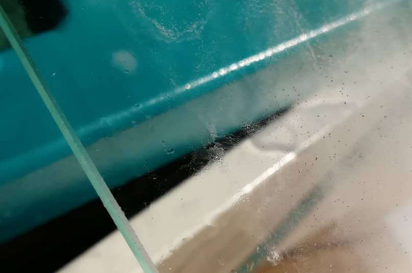 The Glass Effect Produced By The Dual Head Horizontal Glass Edging Grinding Machine