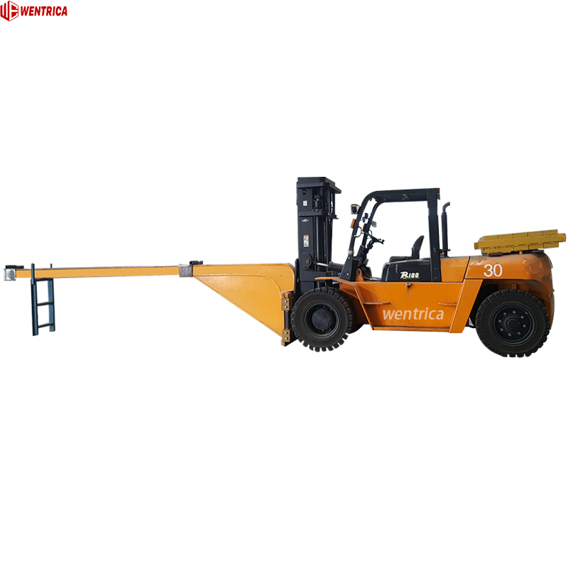 Heavy Duty Double Forklift Boom Attachment for Safe And Efficient Handling of Oversized Glass Panels 