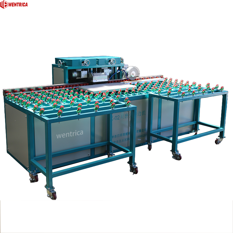 Automatic Dual Head Horizontal Glass Edging Grinding Machine with Adjustable Speed (X-02)