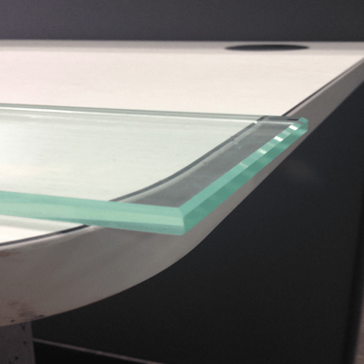 The processing effect of the Straight Line Glass Edging Machine