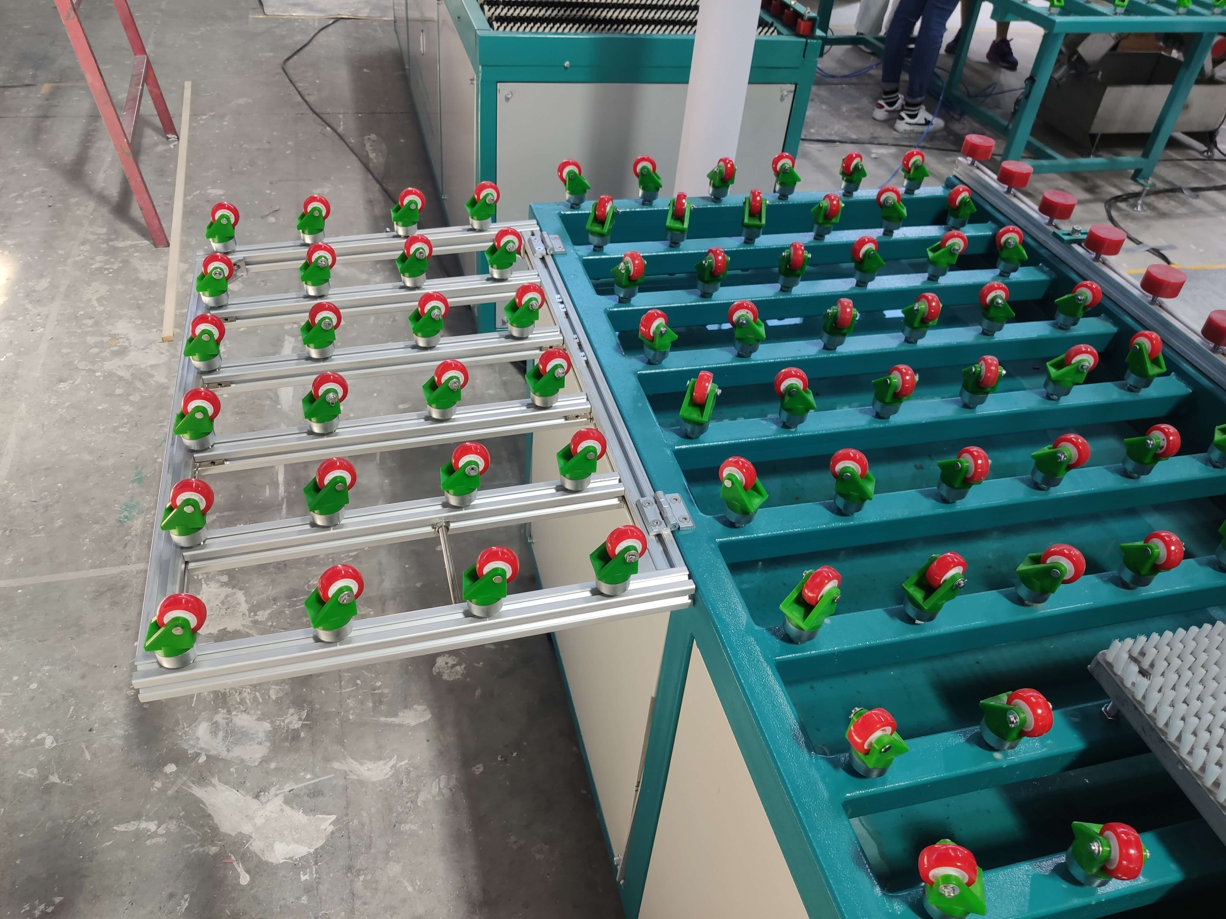 Extensible Platform Of Dual Head Horizontal Glass Edging Grinding Machine