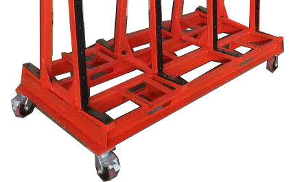 Detachable A-frame Glass Rack With Wheels