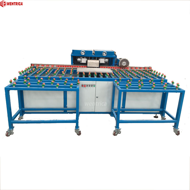 Automatic Dual Head Horizontal Glass Edging Grinding Machine with Adjustable Speed (X-02)