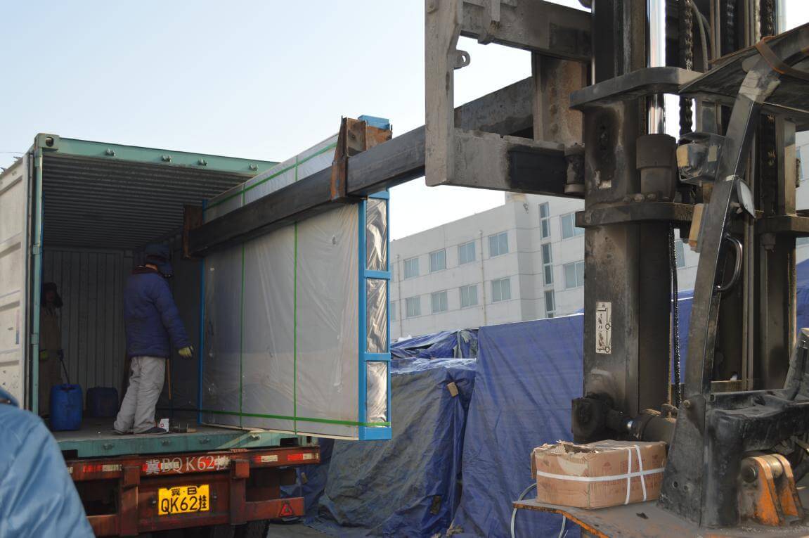 Double Forklift Boom Attachment Application