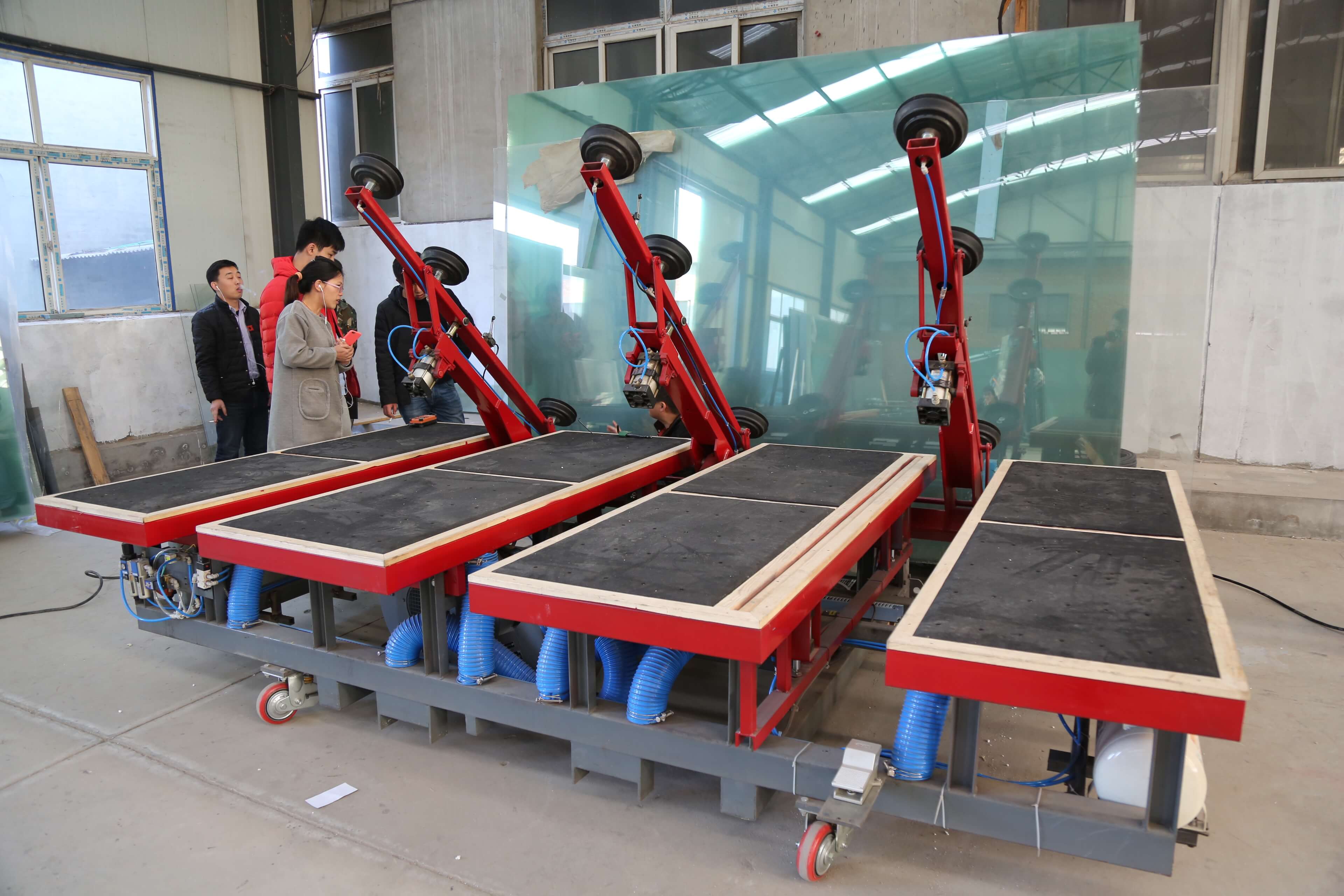 air floatation system of glass loading machine