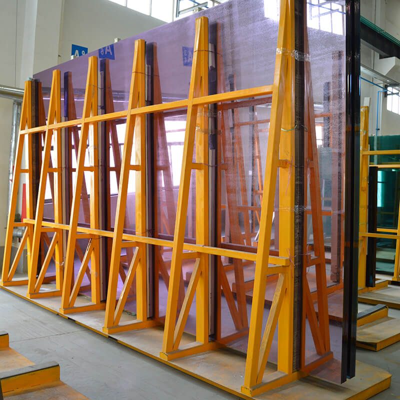 Steel A Frame Glass Rack Application - Glass Storage