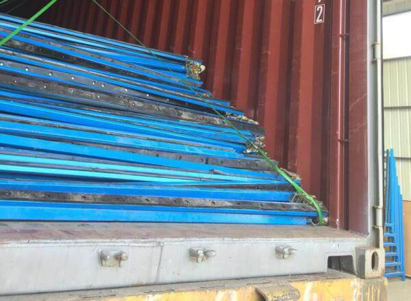 Detachable A-frame Glass Rack during transportation