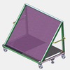 Customizable Harp Rack-Tailored Vertical Storage Solutions for Monolithic & IG Glass Units