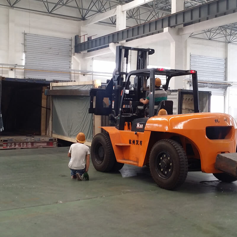 Double Forklift Boom Attachment Application