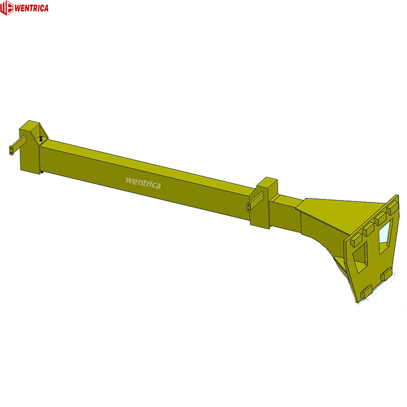 Heavy Duty Double Forklift Boom Attachment for Safe And Efficient Handling of Oversized Glass Panels 
