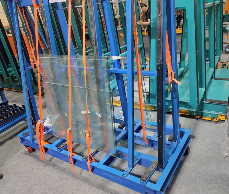 Detachable A-frame Glass Rack Front View