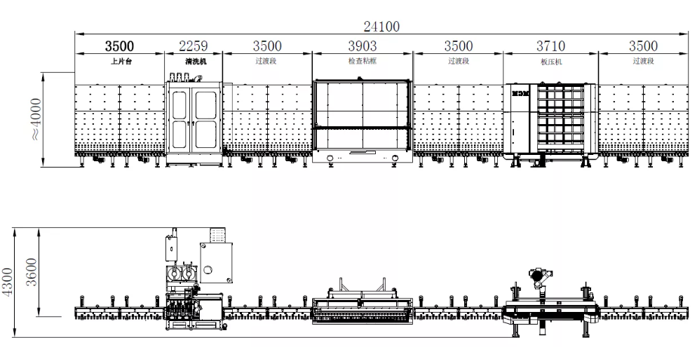 TPE Warm Edge Insulating Glass Line layout drawing.png
